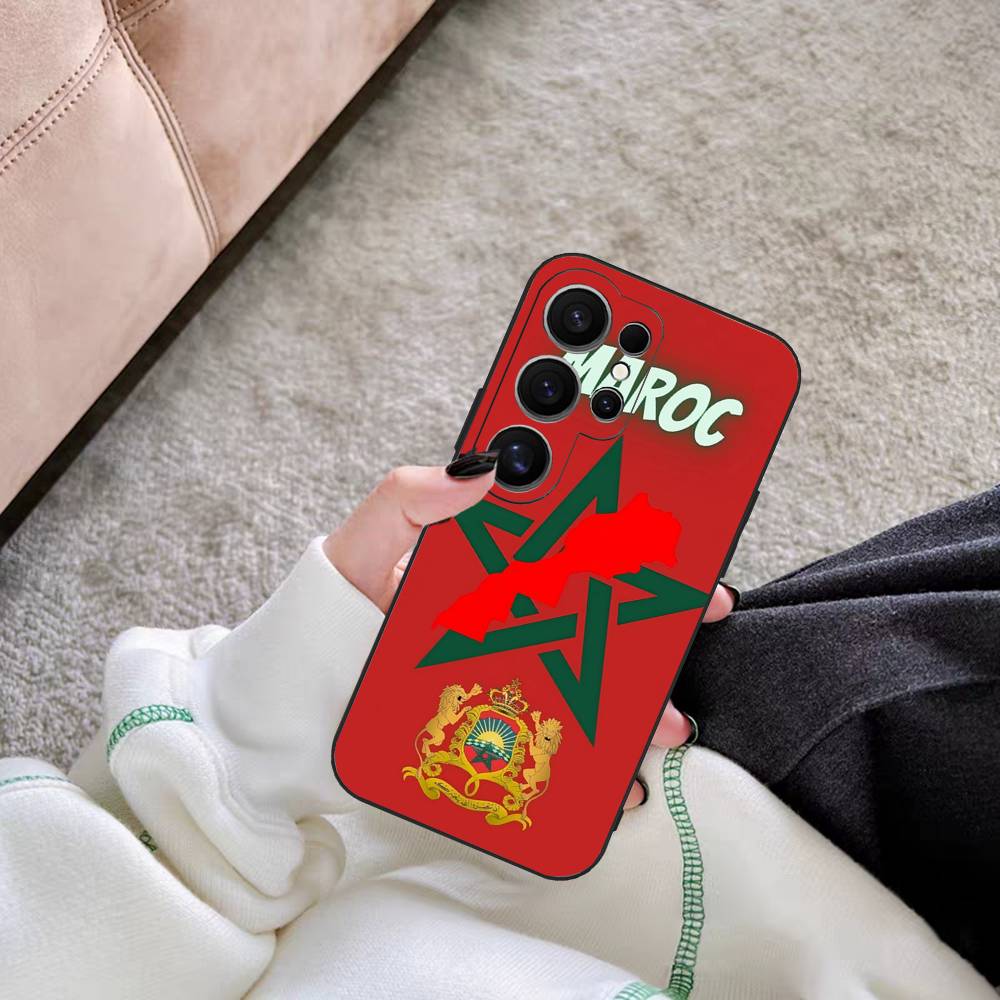 

Maroc M-Morocco Flag Phone Case For Samsung S 24 Fe 25 Ultra Plus 20 Lite 21 30 22 23 24 22 Ultra 5G Fundas Samsung S21 fe