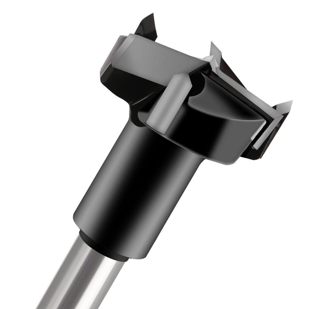 Three-blade Diameter Woodworking Machine Row Drill Forward Turn Reverse Alloy Woodworking Bit Openers 35-37mm Hinge Tungsten