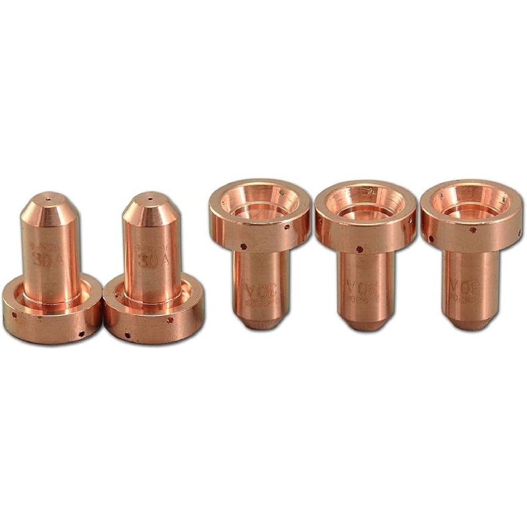RIVERWELD Plasma Tips 9-8210 60A Cutting Fit Thermal Dynamics SL60 SL100 Plasma Cutter Torch Consumables Parts Pack of 5