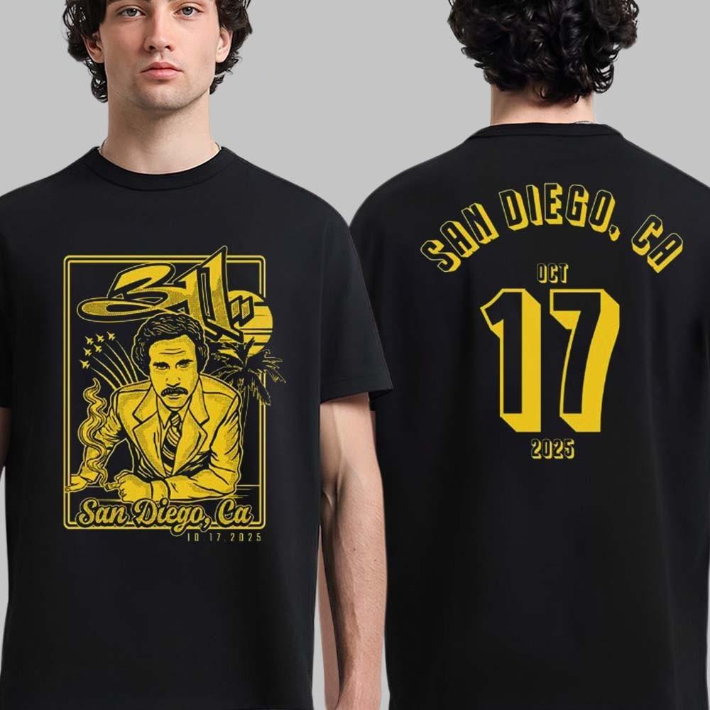 311 Band San Diego Bayfest 2026 Exclusive Tee In San Diego California On October XXL