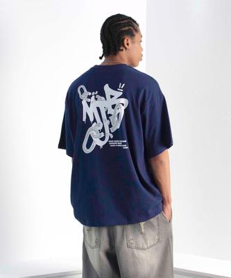 MIXXJ Mixxj Chain Big Logo Tee (Navy)