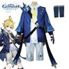 Mika Genshin Impact Cosplay Costume Game Character Uniform Anime Party Prop
