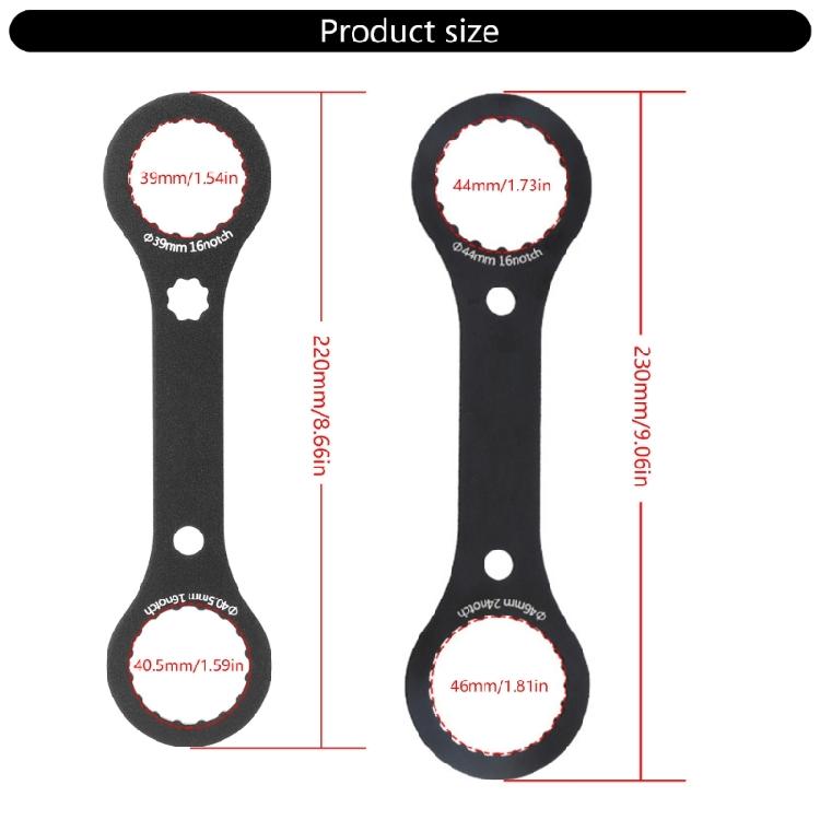 Bottom Bracket Wrench 2 in 1 Designs Bottom Bracket Installation Tool Essential Cycling Wrench for Bike Maintenance
