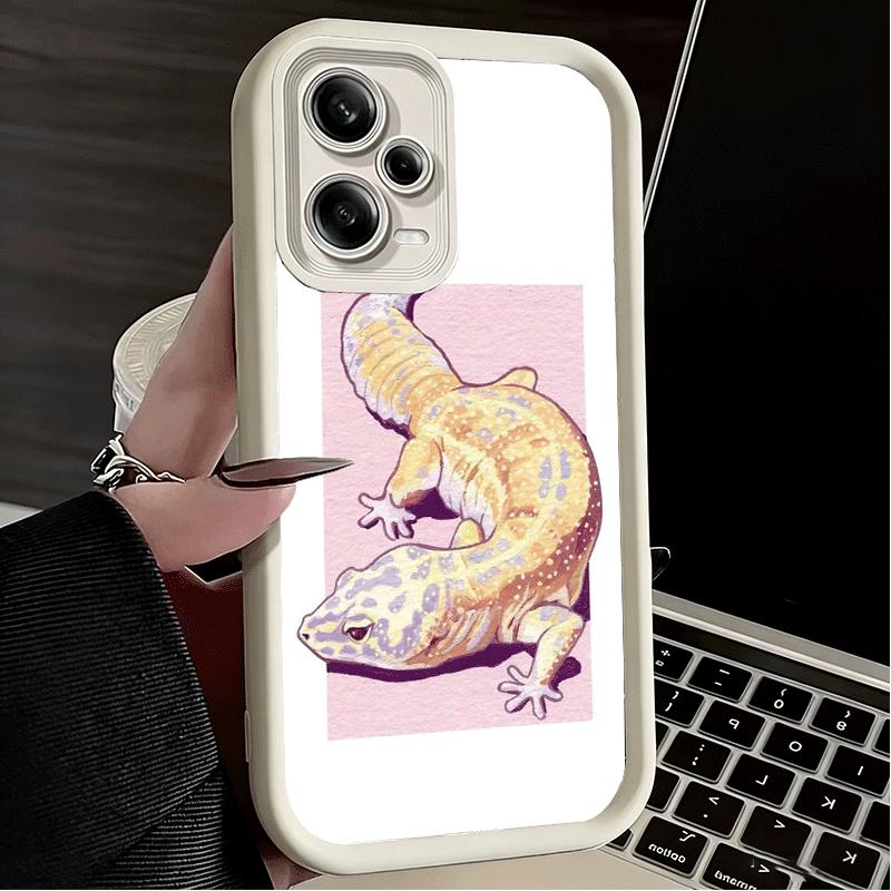 Phone Case for Xiaomi Redmi Note 15 14 13 Pro Plus Lizards Geckos Cute Pet Shell 12S 11 11S 11T 5G 14S Soft Silicone Funda
