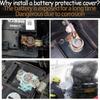 Car Battery Cover for Volkswagen VW Golf Mk7 5G 1.4T 2.0T 2013~ 2014 2015 2017  Car Flame Retardant Engine Accessories