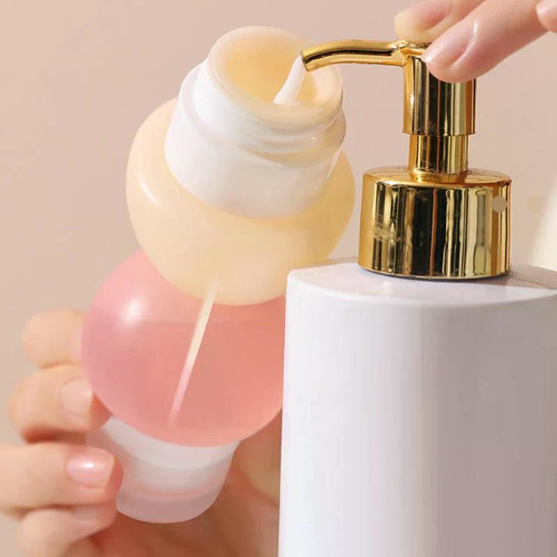 Tool Refillable Double Bottles Silicone Soft Squeeze Tube Lotion Container Empty Portable Travel Shampoo Toiletries