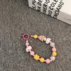 Anti-lost Versatile Cheese Candy Color Cartoon Beaded Mobile Phone Lanyard Key DIY Bracelet Ccd Camera Lanyard