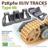 T-Rex Studio 1/35 WWII German Type 6b Tracks for III/IV Tanks, Plastic Model Kit Parts TR85026, Molded in Color