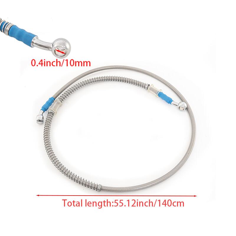 15.4-45 in Motorcycle Racing Hydraulic Brake Hose 10mm Braided Oil Hoses Line M