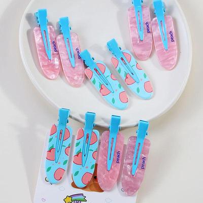 Dopamin Gelee Kariert Frucht Pony Clip Haar Accessoires.