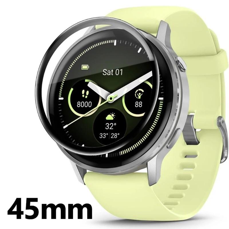 3pcs Screen Protector Film for Garmin Venu 4 45mm/4 41mm/3s/3/2s/2 Anti-scratch Soft TPU Flexible Films Protection for Garmin Vivoactive 4s/4/5/6
