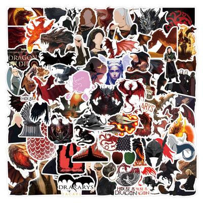 110 Vel Huis van de Draak Sticker Set voor Koffer en Laptop Decoratie