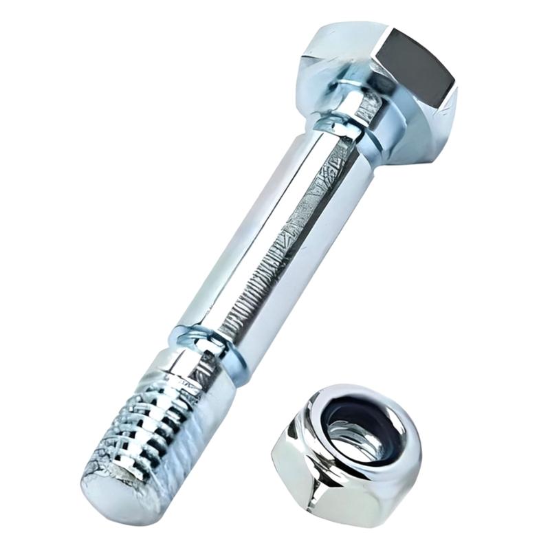Practical Snow Blower Shear Bolt and Nut Set Model 707555 Metal Construction Replacement Nut Suitable for Winter Use