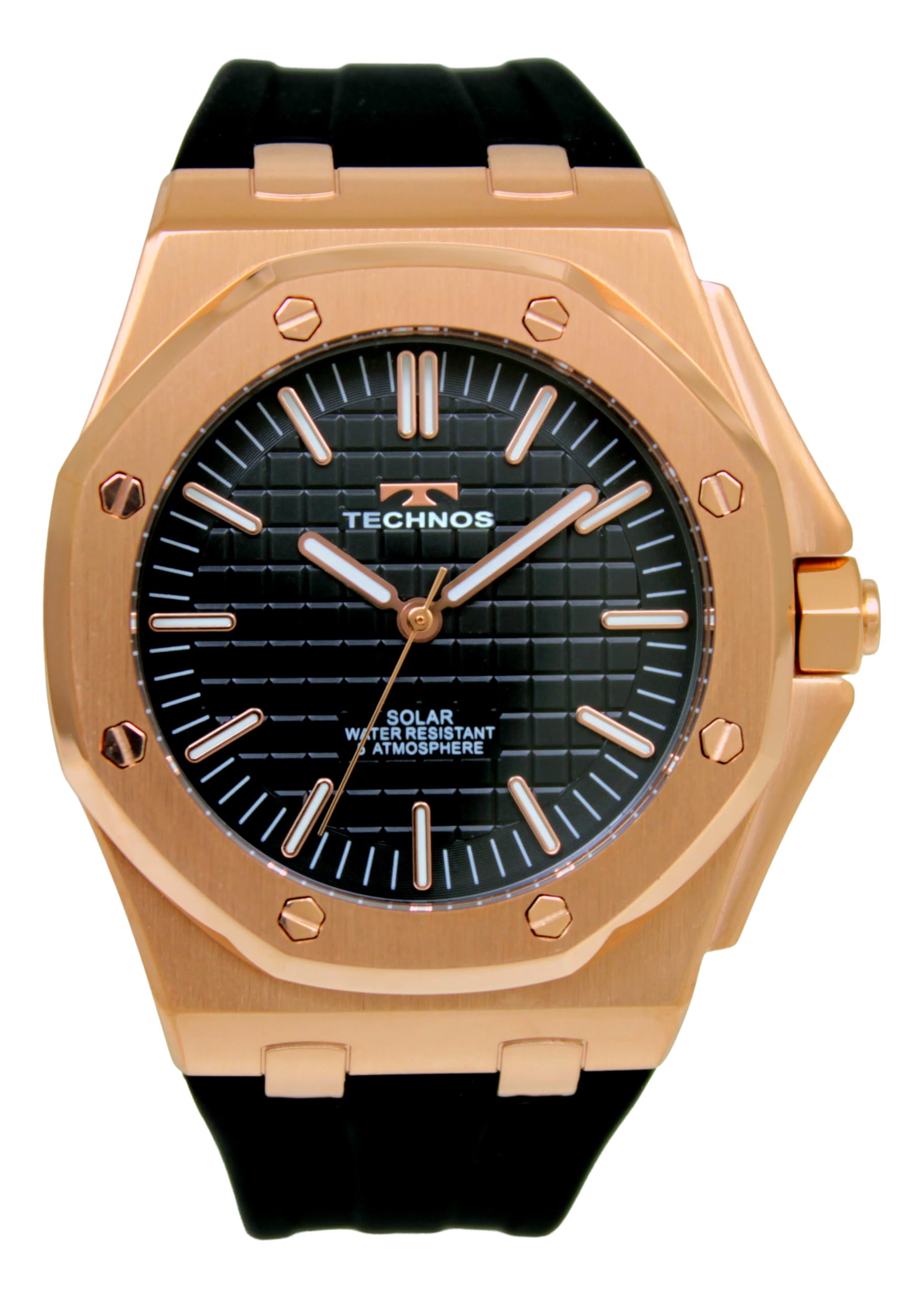 

Technos T9C35PB Solar Часы мужские черные к 100-летию, Модель, чёрный