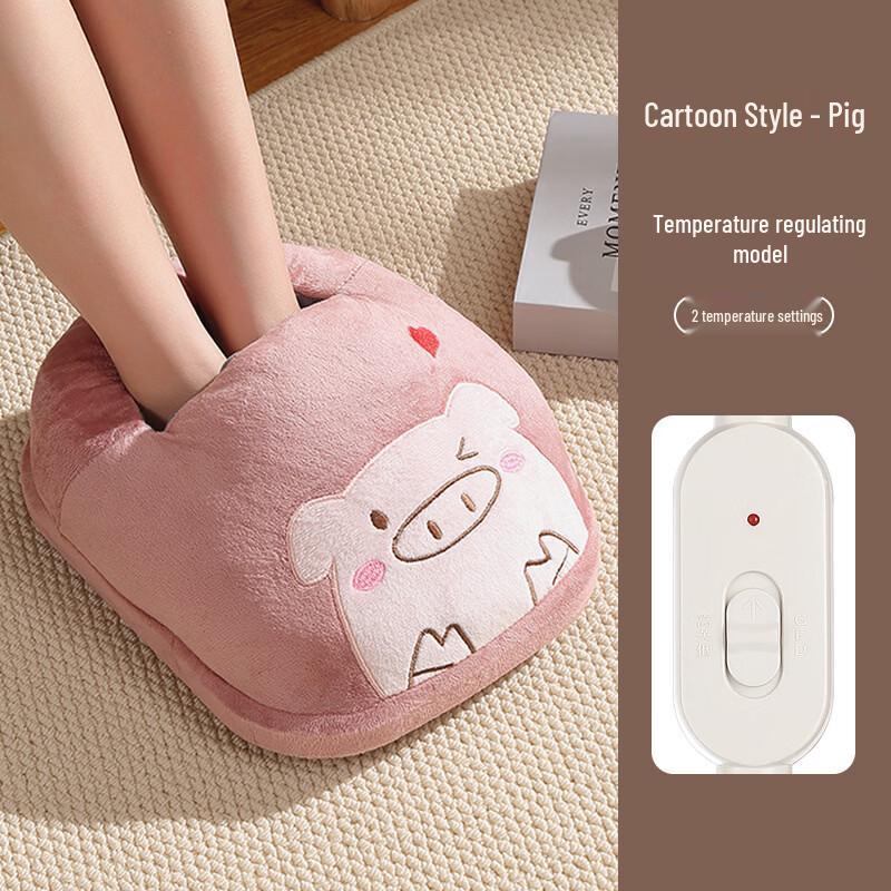 Pink Pig Winter Office Heated Foot Warmer