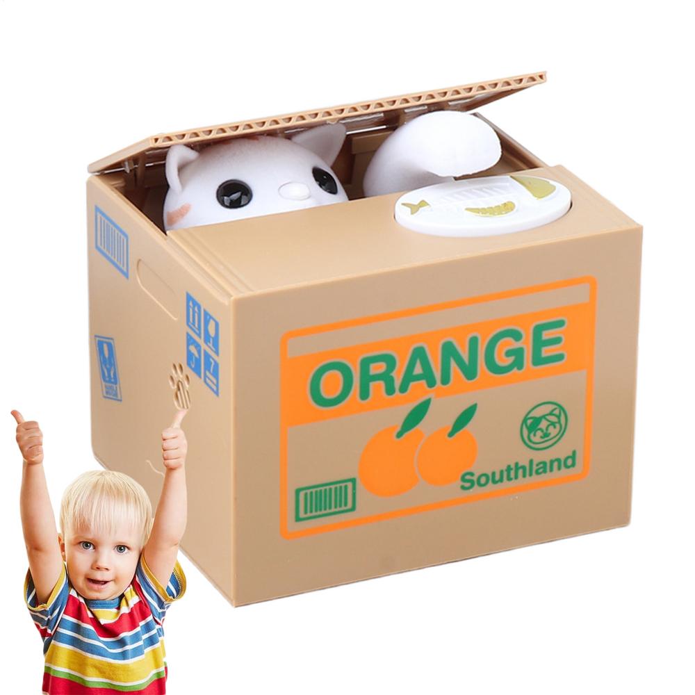 Pengabank Myntsparbössa Katt som Stjäl ATM-banker Kontantförvaring Heminredning För Pojkar Vuxna Födelsedag Vardagsrum Sovrum