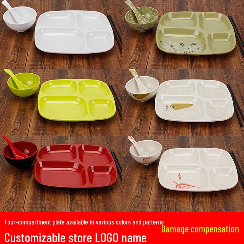 RuHan Melamine Multi-Compartment Dining Plate
