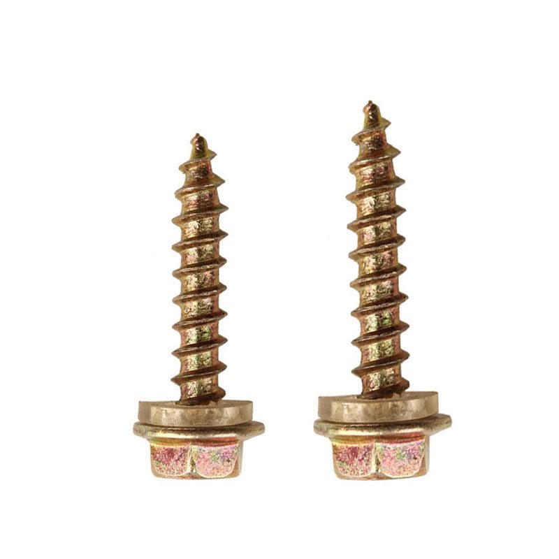 Hex Head Self-Tapping Wood Screw with Flange Face M5/M6