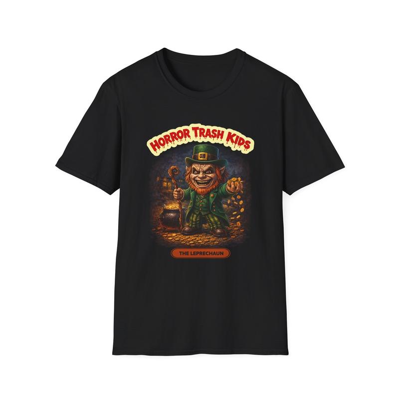 Horror Trash Leprechaun Unisex T-Shirt | Creepy St. Patrick s Design S