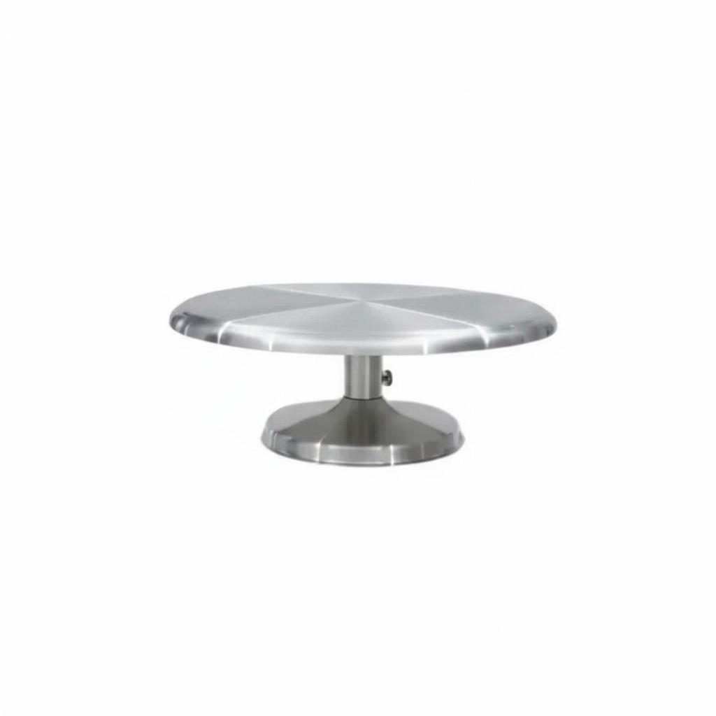 Degree Rotation Cake Turntable Professional Grade Stainless Steel Decorating
