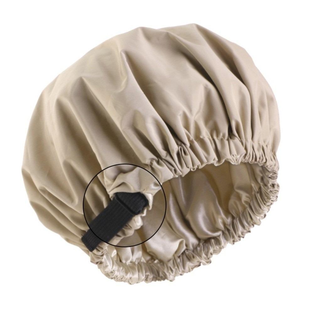 Double Layer Hair Wrap Cover Adjustable Sleeping Cap Comfortable Shower Caps Household Use