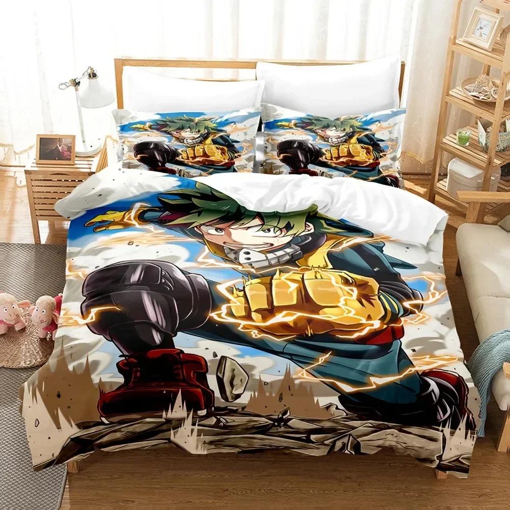 3D Anime My hero academia Printed Bed Set Duvet Cover Pillowcase Bedding Set Bed Linen Sheet Quilt Cover Full Queen King Size