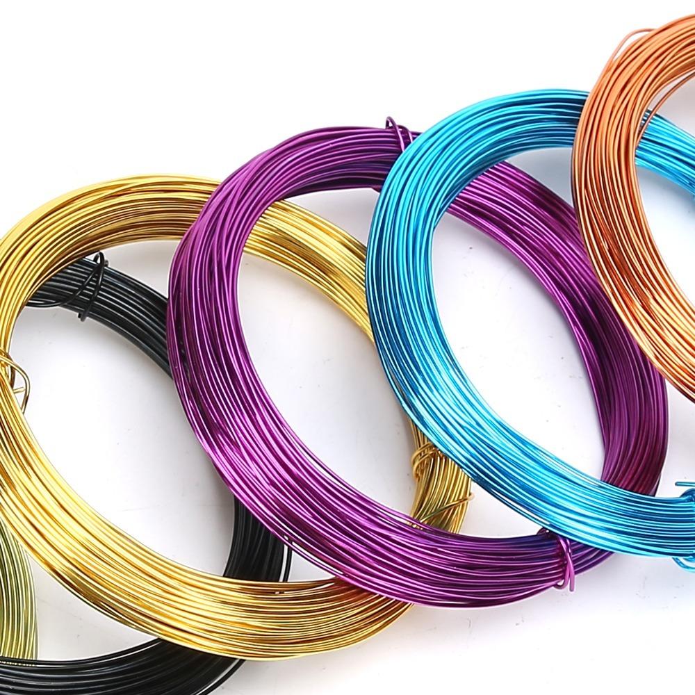

10PCS Assorted Color Colored Aluminum Wire Flexible Soft Oxidized Aluminum Wire Handmade Ornaments