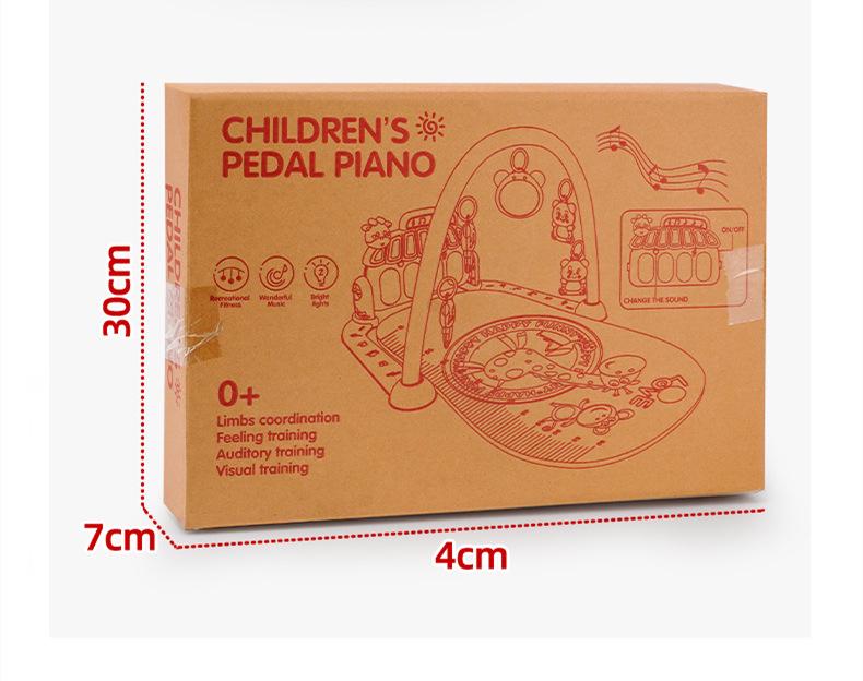 Multi-Functional Baby Piano Play Mat with Music and Fitness Activities