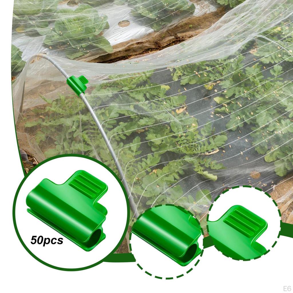 50 Pieces Greenhouse Clamps Reusable Versatile Clips for