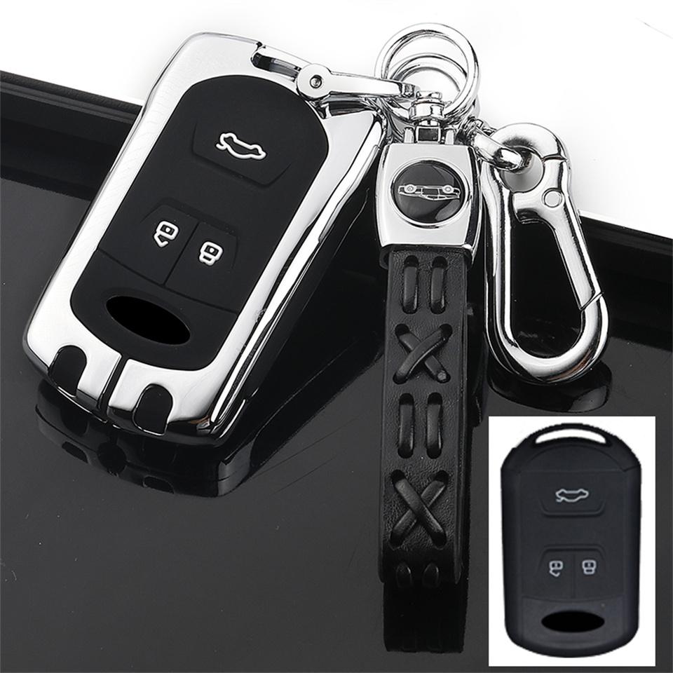 Car Key Cover for Chery Tiggo 8 7 5X 2019 2020 Smart Keyless Remote Fob Protect Case Keychain Holder Accessories Car-Styling