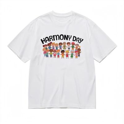 Men's Trend Comfy Classic T-Shirt Kids Diversity Art Colorful Design Print Tee