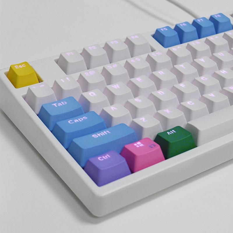 104 Keycaps Translucent Double Shot PBT for Key s Backlit For MX Switches Mechanical Keyboard Replaceable for