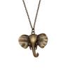 Elephant Head Pendant Necklace Lucky Boho Tribal Style Jewelry 45cm or 70cm Long Chain