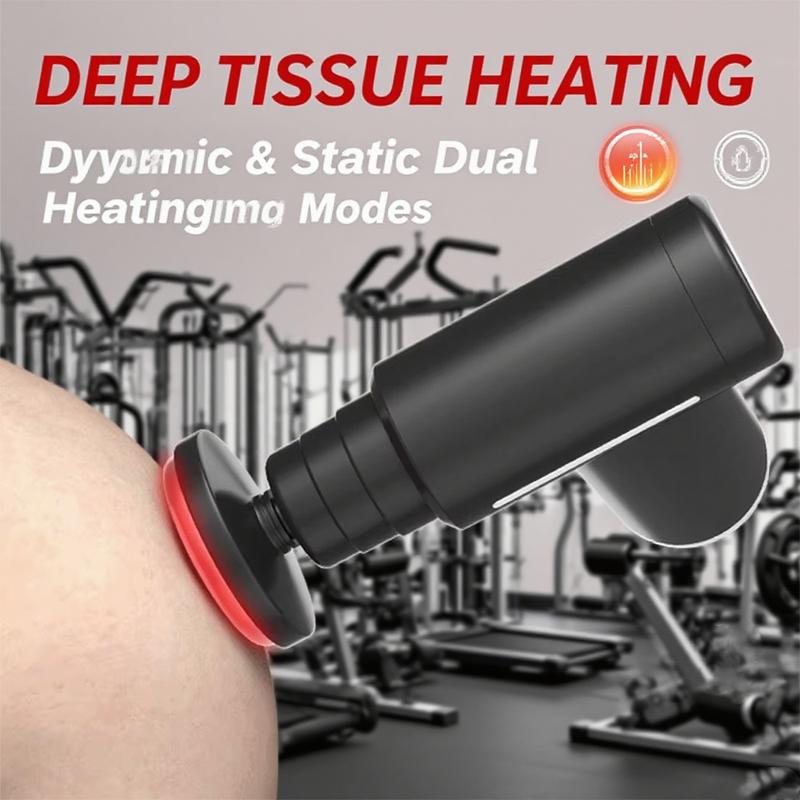 Muskelmassagegerät auf professionellem Niveau Entspannung Intelligentes Training Fitness-Massagegerät Kalte und heiße Kompresse Faszienpistole 6 Aufsätze