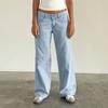 Women's Color Jeans Loose Casual Straight Leg Wide Leg Pants