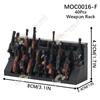 Military Series Modern Warfare Adult Building Blocks Set Toys Weapons Battlefield Outpost Tower Fort Artillery Block Model Gifts