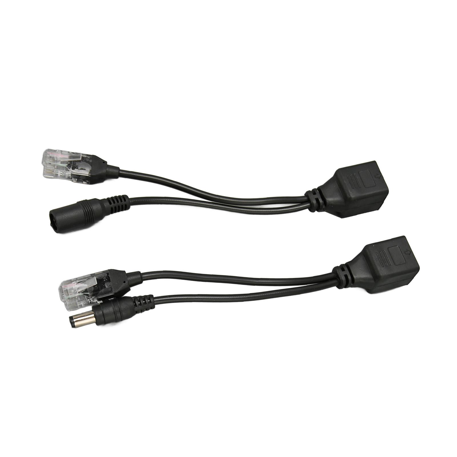 

12V POE Splitter Adapter Stable Easy To Install Plug and Play Waterproof POE Splitter Adapter Male Female for IP Camera