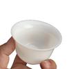 Unpolished Jade Porcelain 120ml Tea Brewing Bowl - Pure White, Ice Type, Lidded for Home Use.