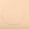 Minimalist Circle Ring Necklace - Gold/Silver Thin Chain, Adjustable Length, Commuting Accessory for Women