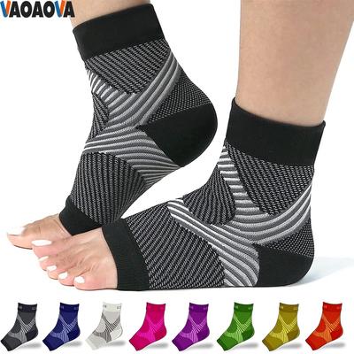 1 Pair Plantar Fasciitis Socks Arch Support Compression Sleeve Toeless Foot Pain Relief Night Splints