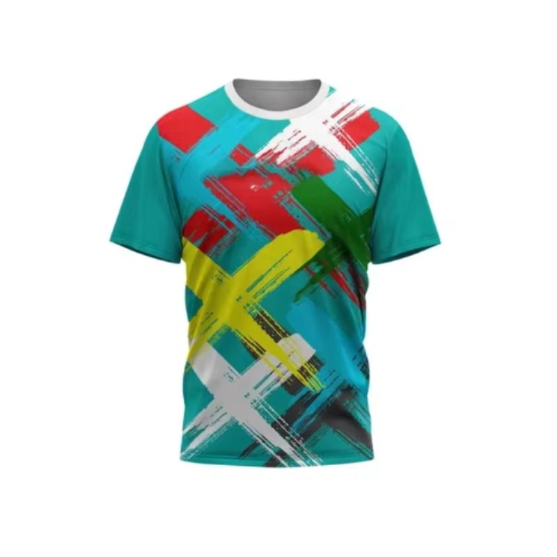 

Мужская футболка с геометрическим и узорчатым рисунком. Модная и красивая спортивная и удобная рубашка для мужчин. S