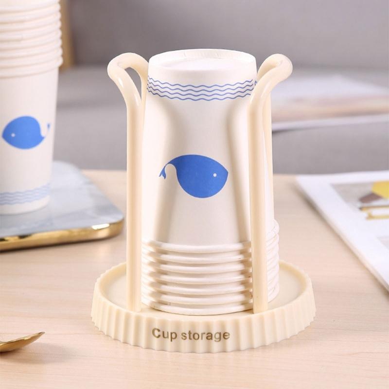 Disposables Paper Cup Holder Countertops Cup Storage Organiser for Home Offices