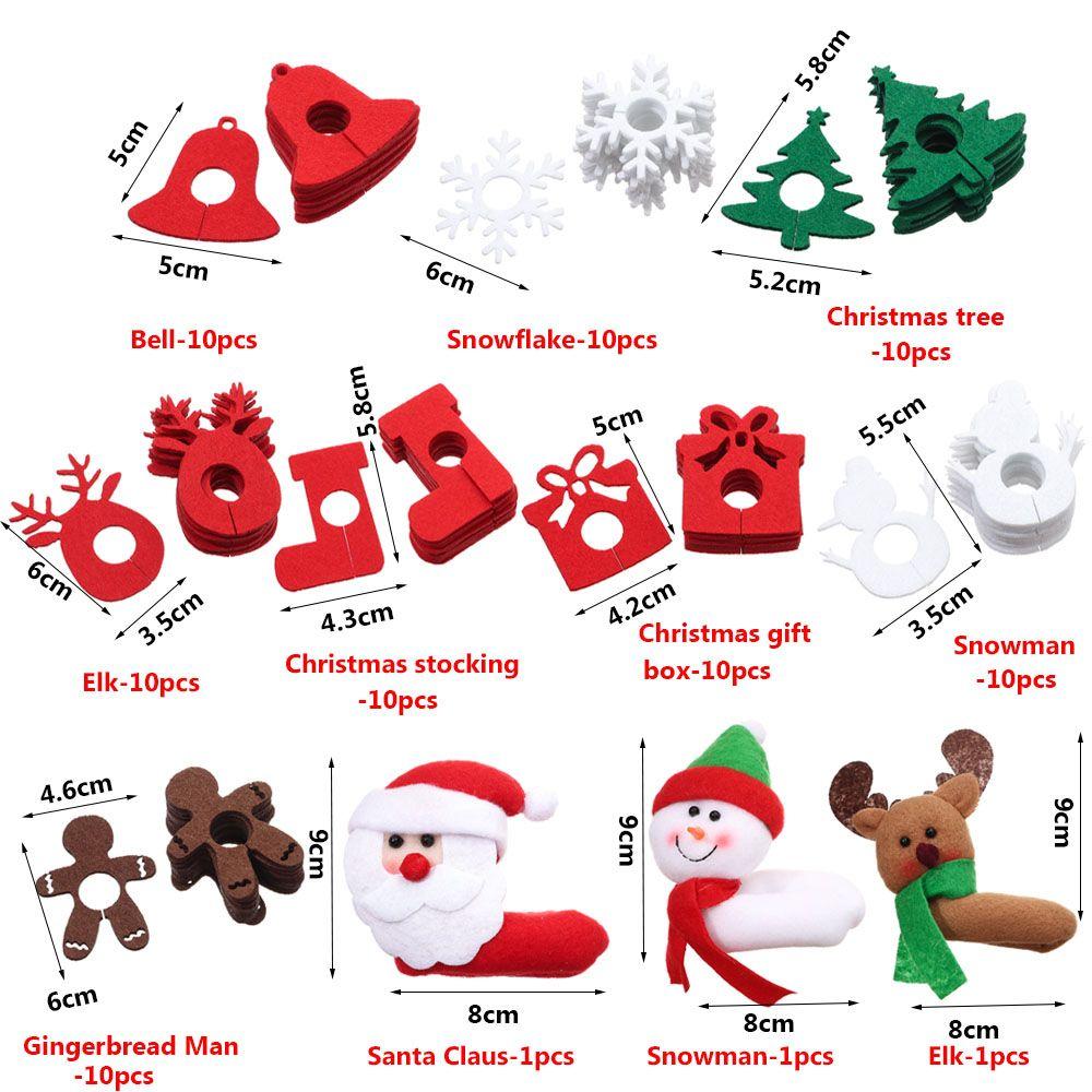 Moș Crăciun Decorare Cupă de Crăciun Inele Pandantive Pahar de Vin Inel Cupă de Crăciun Decor Masă