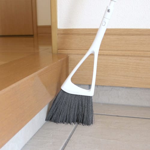 Azuma Industrial Entryway Broom and Dustpan Set, Monotone Simple, Slim Entryway Broom & Dustpan (sm@rt155)