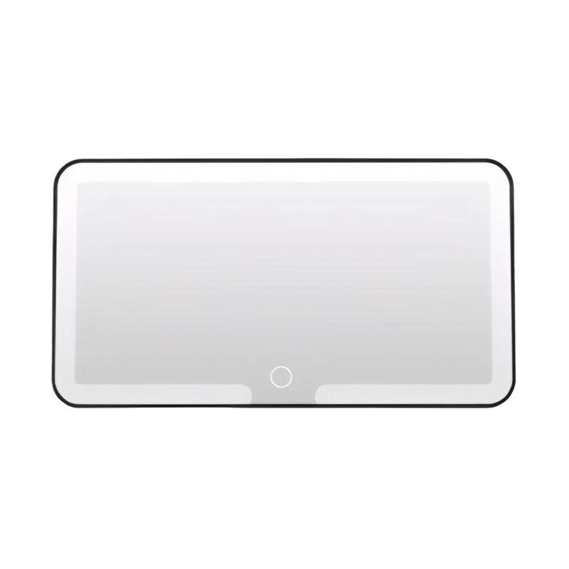 Travel LED Makeup Mirror for Car-Sun Visor Vanity Mirror,Automotive Interior Looking-Glass with Dimmable Touch,Auto Accessory