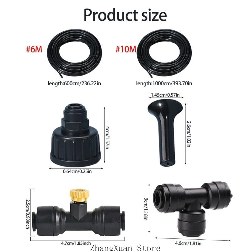Watering System for Garden DIY Plant Kits Misting Sprinkler Greenhouse Accessories Easy Installation Irrigation Kits