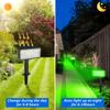 1pc 6000K/3000K/Green/Blue Solar Garden Light Outdoor Solar Spotlight IP65 Waterproof Solar Wall Light Solar Lamp