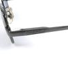Świetne okulary przeciwsłoneczne CHANEL Kwadratowe okulary przeciwsłoneczne z logo Kolor gunmetal Używane