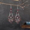 New Fashion Chain Link Crystal Rhinestone Earrings For Women Hangers Drop Tassel Dangle Wedding Earrings Jewelry Bijoux Femme