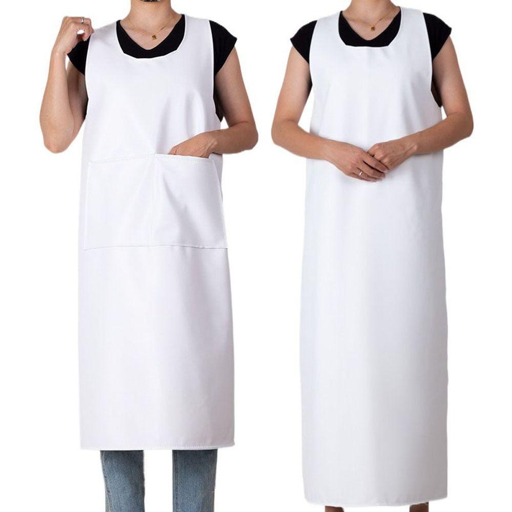 Oil-proof Work Smock Waterproof Cooking Work Clothes Durable Kitchen Apron Lab Work